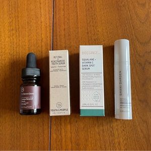Serum set - Biossance, Youth to the People, Dr Dennis Gross, Shani Darden